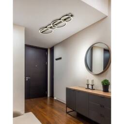 Netlighting Norberto Quad Ring Semi Flush Ceiling Light Matt Black LED 4000K - thumbnail 2