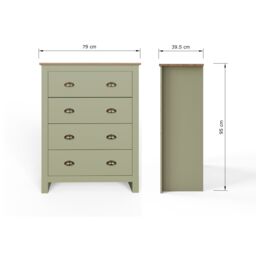 GFW Lancaster 3 Piece Bedroom Set in Green - thumbnail 7