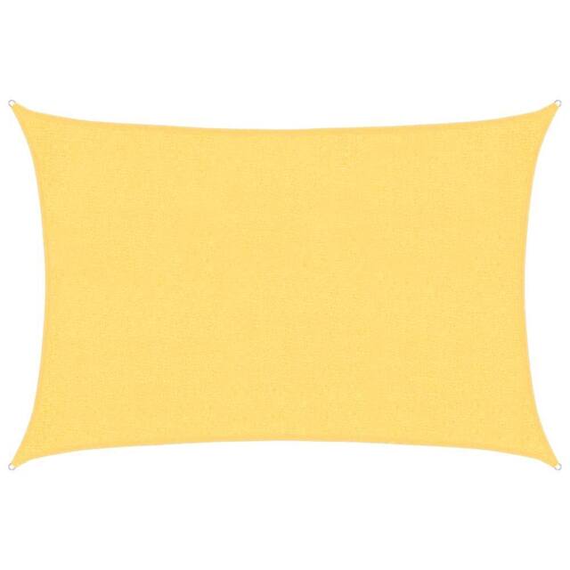 Berkfield Home Sunshade Sail 160 g/m ² Beige 2x3 m HDPE in Yellow - image 1