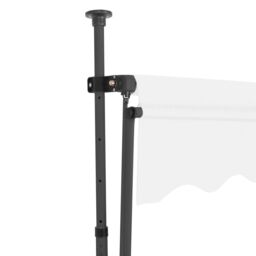 Berkfield Home Manual Retractable Awning with LED 300 cm Cream in Beige - thumbnail 4