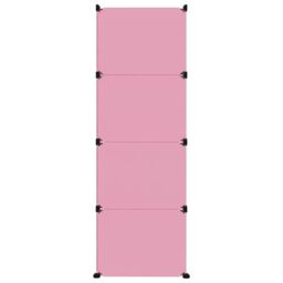 Berkfield Home Cube Storage Cabinet for Kids with 12 Cubes Pink PP - thumbnail 4