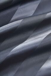 H&O Direct Single-Bed Polyester Striped Duvet Cover Set in Grey - Size: Single - thumbnail 4