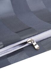 H&O Direct Single-Bed Polyester Striped Duvet Cover Set in Grey - Size: Single - thumbnail 5