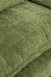 Living and Home Chenille Sectional Sofa with Ottoman and Lumbar Pillows in Green - thumbnail 8