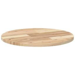 Berkfield Home Table Top Round √ò50x2 cm Solid Wood Acacia in Brown - Size: 50x2 cm - thumbnail 7