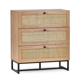 Cheshire Premium Trelawny 3 Drawer Chest - Oak in Brown - thumbnail 1
