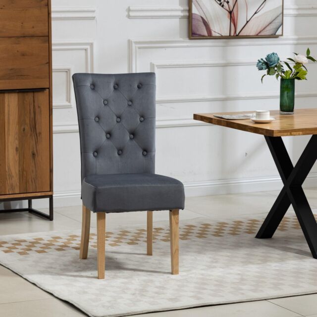 Artemis Home Pienza Velvet Dining Chairs - Set of 2 in Grey - image 1
