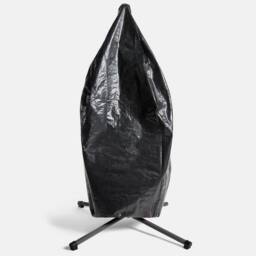 OHS Garden Egg Chair Cover Outdoor Plastic with Drawstring Heavy Duty in Black - Size: Medium - thumbnail 3