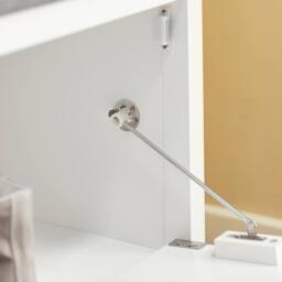 SoBuy Entrance Storage Bench - Lift-Up Lid in White - thumbnail 7