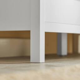 SoBuy Entrance Storage Bench - Lift-Up Lid in White - thumbnail 9