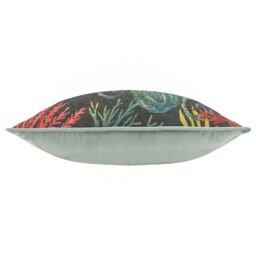 Wylder Tropics Abyss Octopus Abstract Piped Cushion in Dark Grey - Size: 43 cm x 43 cm - thumbnail 3