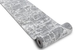 RugsX Structural Mefe Runner in Grey - Size: 200 cm x 170 cm - thumbnail 2