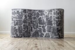RugsX Structural Mefe Runner in Grey - Size: 200 cm x 170 cm - thumbnail 5