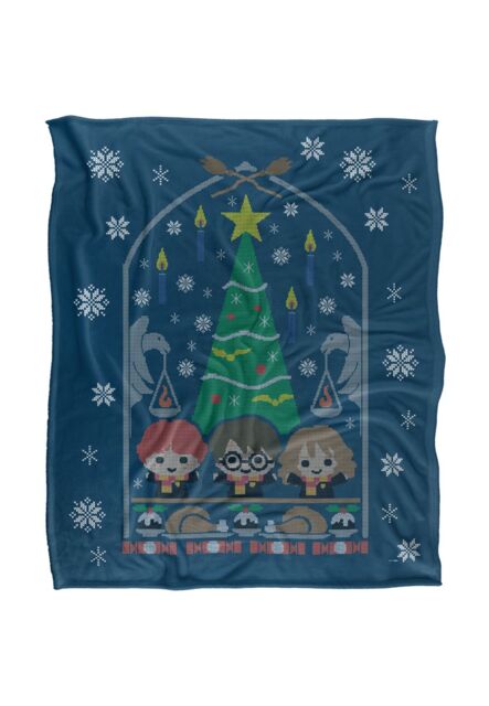 Warner Brothers Harry Potter & The Deathly Hallows Great Hall Blanket 152x127 cm in White - image 1
