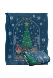 Warner Brothers Harry Potter & The Deathly Hallows Great Hall Blanket 152x127 cm in White - thumbnail 2