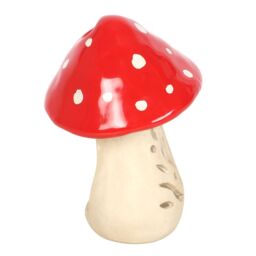Something Different Ceramic Mushroom Tea Light Holder in Red - thumbnail 2