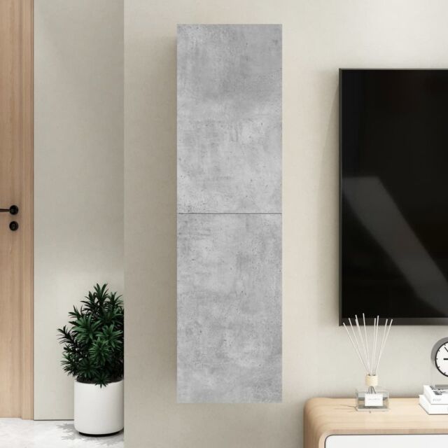 Berkfield Home TV Cabinet Concrete Grey 30.5x30x110 cm Engineered Wood - image 1