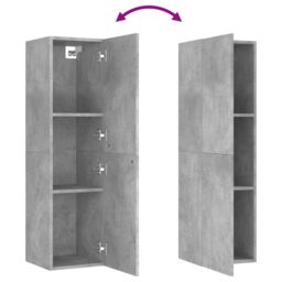 Berkfield Home TV Cabinet Concrete Grey 30.5x30x110 cm Engineered Wood - thumbnail 6