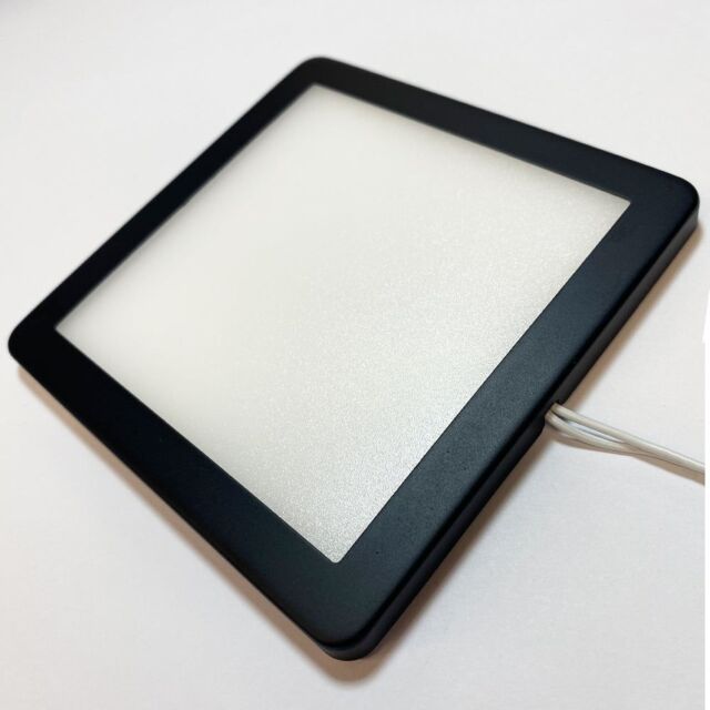 Loops 5x MATT BLACK Ultra-Slim Square Under Cabinet Kitchen Light & Driver Kit - Natural White Diffused LED - image 1