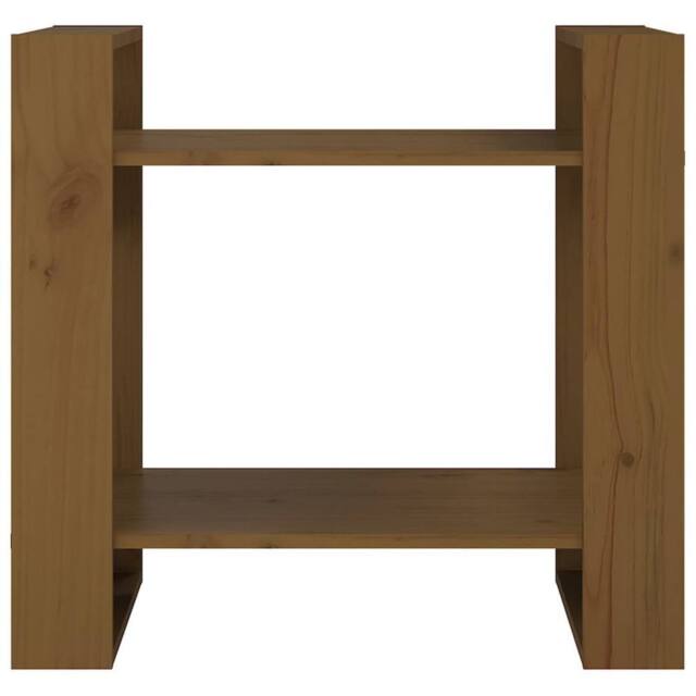 Berkfield Home Beautiful Book Cabinet/Room Divider Honey Brown 60x35x57 cm Solid Wood - Size: 60 x 35 x 57 cm - image 1