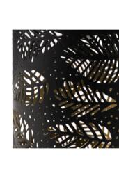 H&O Direct Solar Metal Hollow Leaf Garden Landscape Lamp in Black - thumbnail 6