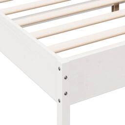 Berkfield Home Beautiful Bed Frame without Mattress White 180x200 cm Super King - thumbnail 7