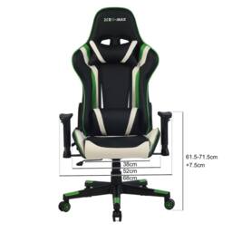 RayGar RG-MAX Gaming Chair High Back, Padding, Adjustable Height & Arms in Green - Size: 1 Pack - thumbnail 5