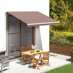 Berkfield Home Replacement Fabric for Awning Brown 3.5x2.5 m