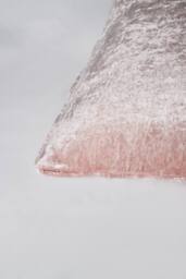 BHS Crushed Velvet Cushion in Pink - Size: 45 cm x 45 cm - thumbnail 3