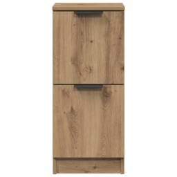 Berkfield Home Sideboards 2 pcs Artisan Oak 30x30x70 cm Engineered Wood in Brown - Size: 30 x 30 x 70 cm - thumbnail 5