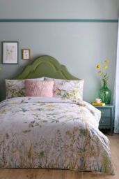 Appletree 'Arianna' 100% Cotton Country Garden Print Duvet Cover Set in Natural - Size: Super King - thumbnail 5