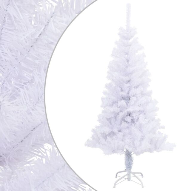 Berkfield Home Artificial Christmas Tree with Stand 120 cm 230 Branches in White - image 1