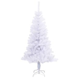 Berkfield Home Artificial Christmas Tree with Stand 120 cm 230 Branches in White - thumbnail 2