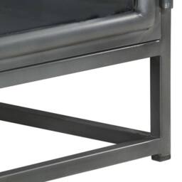 Berkfield Home Coffee Table Grey 90x50x35 cm Solid Acacia Wood - Size: 90 x 50 x 35 cm - thumbnail 6
