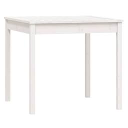 Berkfield Home Beautiful 3 Piece Garden Bistro Set White Solid Wood Pine - thumbnail 7