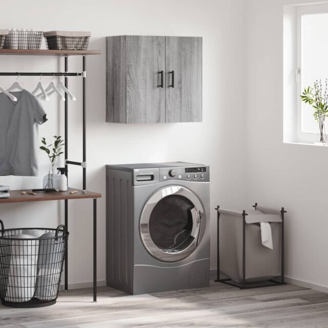 Berkfield Home Wall Cabinet Grey Sonoma 60x31x60 cm Engineered Wood - Size: 60 x 31 x 60 cm - image 1