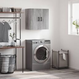 Berkfield Home Wall Cabinet Grey Sonoma 60x31x60 cm Engineered Wood - Size: 60 x 31 x 60 cm - thumbnail 1