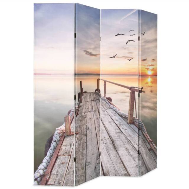 Berkfield Home Folding Room Divider 160x170 cm Lake - image 1