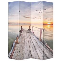 Berkfield Home Folding Room Divider 160x170 cm Lake - thumbnail 2