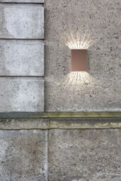 Nordlux Modern Outdoor Wall Light Brown Copper Intergrated LED Coastal/Marine Safe - Mains Powered, IP54 - thumbnail 6
