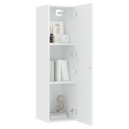 Berkfield Home TV Cabinet White 30.5x30x110 cm Engineered Wood - thumbnail 8