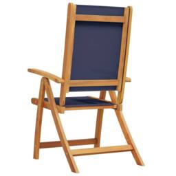 Berkfield Home Beautiful Folding Garden Chairs 2 pcs Solid Wood Acacia & Textilene in Brown - thumbnail 6