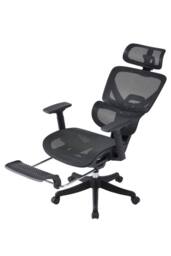 Living and Home Height Adjustable Swivel Office Chair with Casters in Black - thumbnail 5