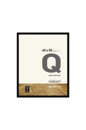nielsen Quadrum 40 x 50cm Wooden Picture Frame With Protective Glass Front in Black - Size: 40 x 50 cm - thumbnail 1