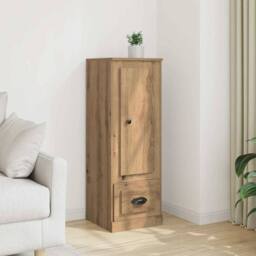 Berkfield Home Highboard Artisian Oak 36x35.5x103.5 cm Engineered Wood in Brown - thumbnail 2