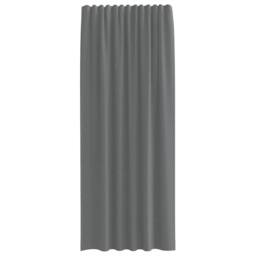Berkfield Home Voile Curtains with Rod Pockets 2 pcs Dark Grey - thumbnail 4