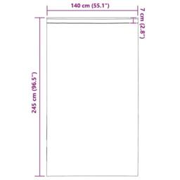 Berkfield Home Voile Curtains with Rod Pockets 2 pcs Dark Grey - thumbnail 9