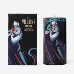 Walt Disney Villains Ursula Inspired Black LED Candle (Single Flame) - Size: Medium - thumbnail 1