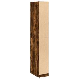 Berkfield Home Wardrobe Smoked Oak 30x50x200 cm Engineered Wood in Brown - Size: 30 x 50 x 200 cm - thumbnail 7
