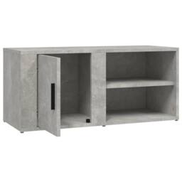 Berkfield Home TV Cabinets 2 pcs Concrete Grey 80x31.5x36 cm Engineered Wood - thumbnail 9